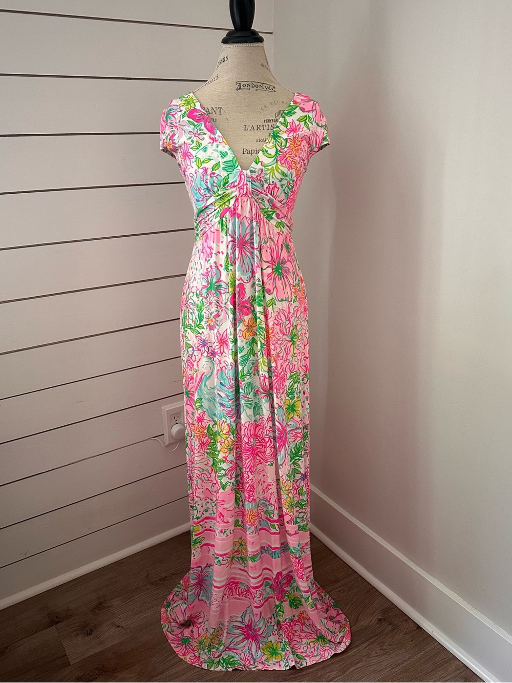 Lilly Pulitzer Breanna Maxi Dress S Paradise Found Engineered NWT $228